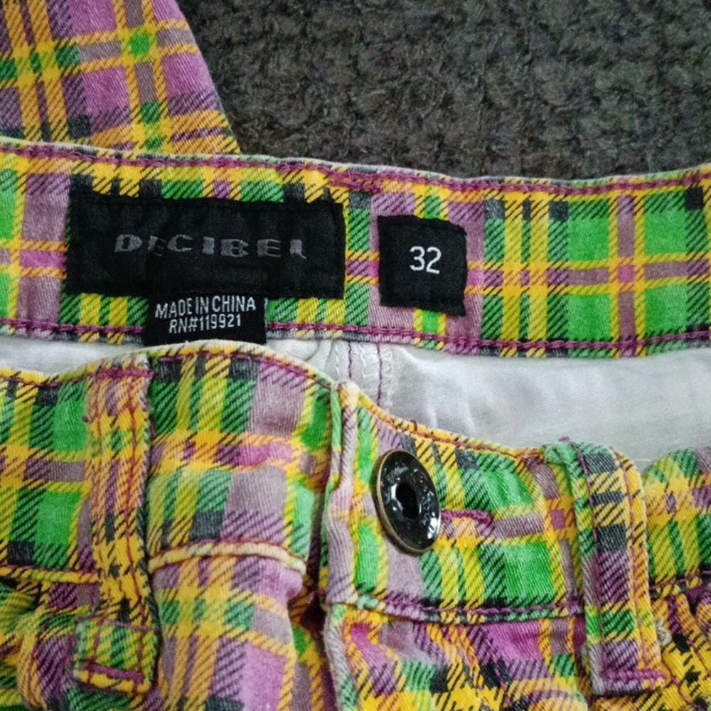 Multi color plaid pants - Picture 3 of 4